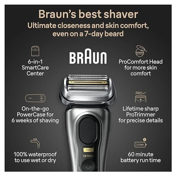 Braun Series 9 PRO+ Electric Razor for Men 3
