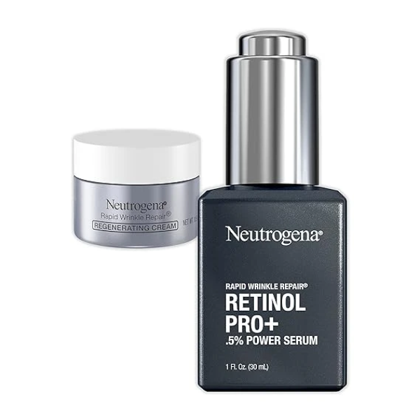 Neutrogena Anti-Aging Rapid Wrinkle Repair Retinol Regenerating Cream & Pro+ 1