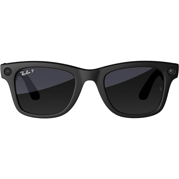 Ray-Ban Meta Wayfarer, Matte Black/Polarized Gradient Graphite, Regular 2