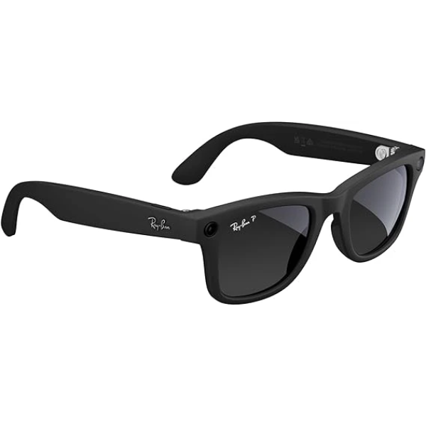 Ray-Ban Meta Wayfarer, Matte Black/Polarized Gradient Graphite, Regular 3