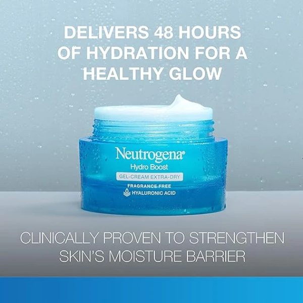 Neutrogena Hydro Boost Hyaluronic Acid Hydrating Face Moisturizer Gel-Cream to Hydrate and Smooth Extra-Dry Skin 2