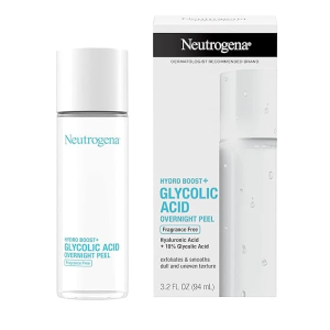 Neutrogena Hydro Boost Glycolic Acid Overnight Face Peel - With Hyaluronic Acid & 10% Glycolic Acid to Smooth & Exfoliate Skin