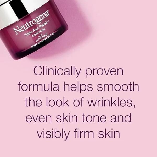 Neutrogena Triple Age Repair Anti-Aging Daily Facial Moisturizer with SPF 25 Sunscreen & Vitamin C 2