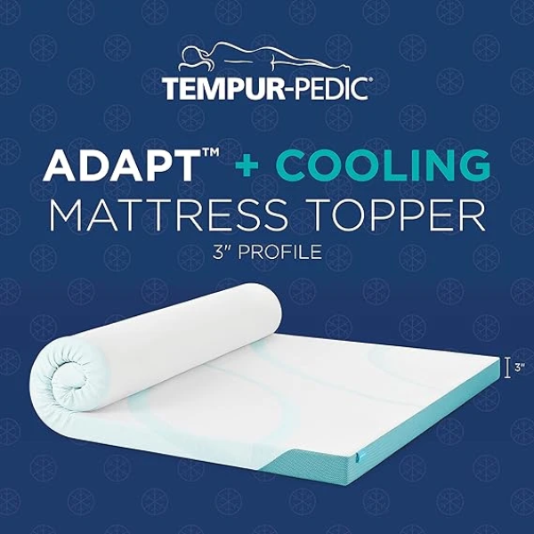 Tempur-Pedic TEMPUR-Adapt + Cooling 3-Inch King Mattress Topper Medium Luxury Premium Foam 涼感床墊 2