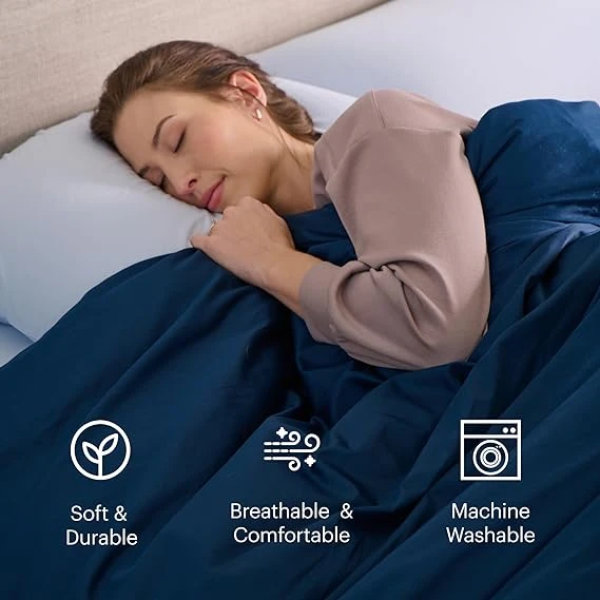 Purple PerfectStay Duvet Cover Easy to Assemble Night Sky Blue Twin/TwinXL Two Piece 100% Cotton 床包+枕套 3