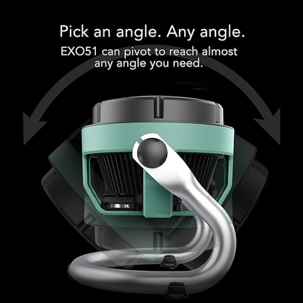 Vornado EXO51 Heavy Duty Air Circulator Shop Fan with IP54 Rated Dustproof and Water-Resistant Motor, Green, CR1-0389-17 3