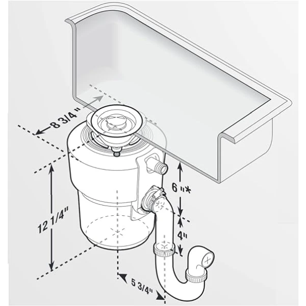 InSinkErator Evolution Essential XTR Garbage Disposal with Cord and SinkTop Switch, 3/4 HP 鐵胃廚餘處理機 2