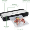FoodSaver Vacuum Sealing Machine | PowerVac Compact Vacuum Sealer | Vertical Storage | Stainless Steel & Black | VS0150 5
