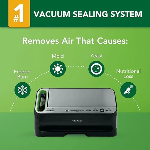 FoodSaver Vacuum Sealer Machine with Automatic Bag Detection 2