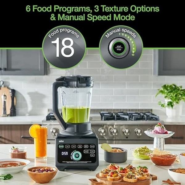 Braun JB9041BK TriForce Power Blender with Smoothie2Go 3