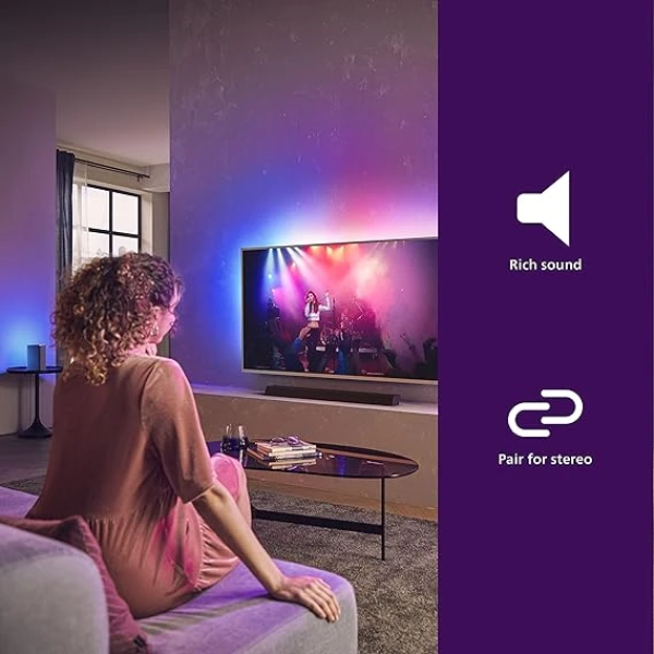 Philips W6205 Wireless Home Speaker, Bluetooth + DTS Play-Fi Compatible for Surround Sound/Stereo Pairing 無線家用喇叭 3