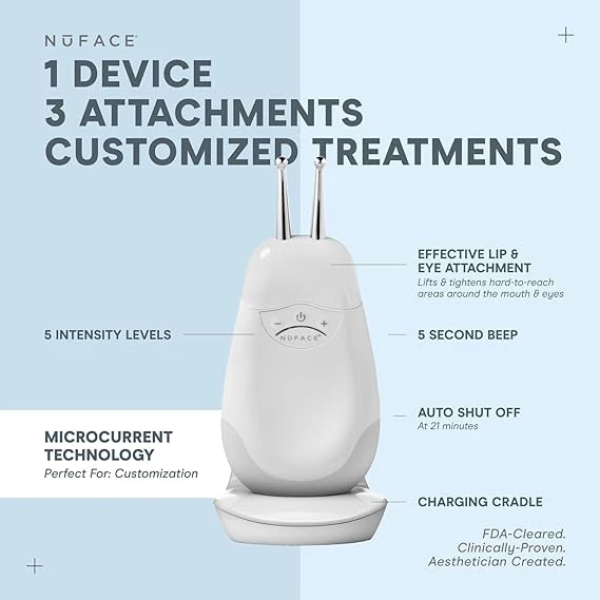 NuFACE FDA Cleared Effective Lip & Eye Attachment for Trinity Microcurrent Facial Device 美容儀配件 3