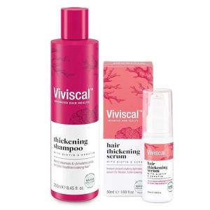 Bundle of Viviscal Hair Thickening Shampoo 250ml (8.45 fl. oz.) + Viviscal Hair Thickening Serum 50ml (1.69 fl. oz.) 洗髮精+育髮精華液