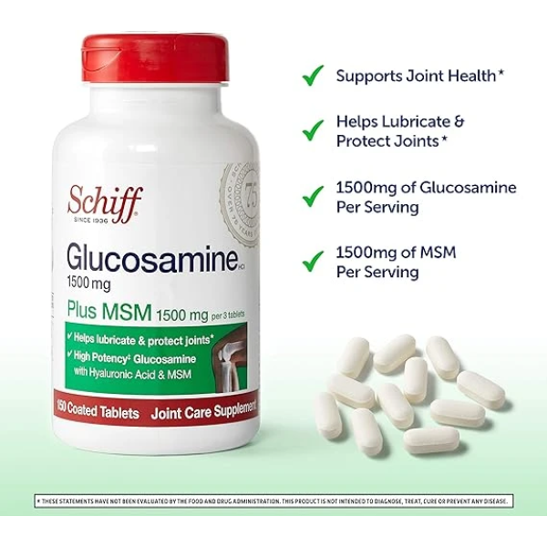 Glucosamine 1500mg (per serving) + MSM 關節保健食品 2