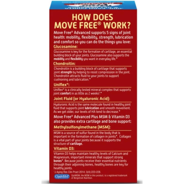 Move Free Advanced Plus MSM and Vitamin D3 關節保健食品 2