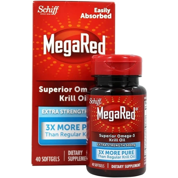 Schiff Vitamins Mega Red Extra Strength 45 Sgel 磷蝦油保健食品 1
