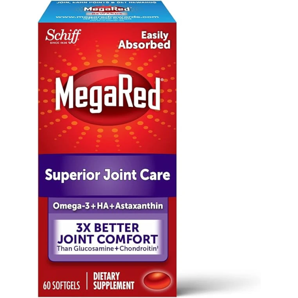 Schiff MegaRed Joint Care 60 Day Supply 60 Softgels 關節保健食品 1