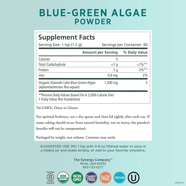 PURE SYNERGY Blue-Green Algae Powder 保健食品 2