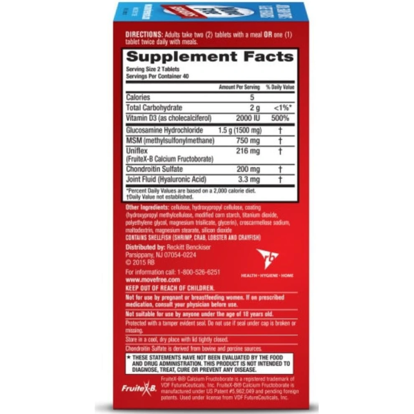 Move Free Advanced Plus MSM and Vitamin D3 關節保健食品 3