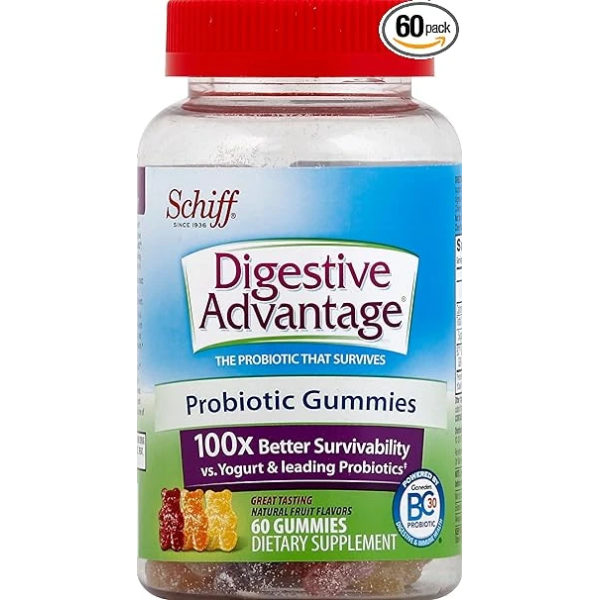 Schiff Sustenex Probiotic Gummies Assorted Fruit Flavors 益生菌 1
