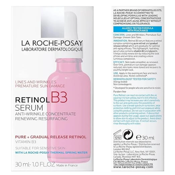 La Roche-Posay Pure Retinol Face Serum with Vitamin B3. Anti Aging Face Serum for Lines 理膚寶水 精華液 2