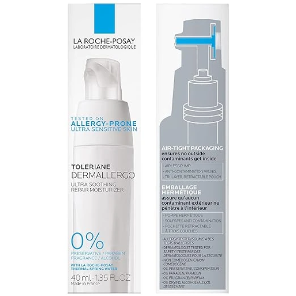 La Roche-Posay Toleriane Dermallergo Ultra Soothing Repair Face Moisturizer for Sensitive Skin 理膚寶水 乳液 2