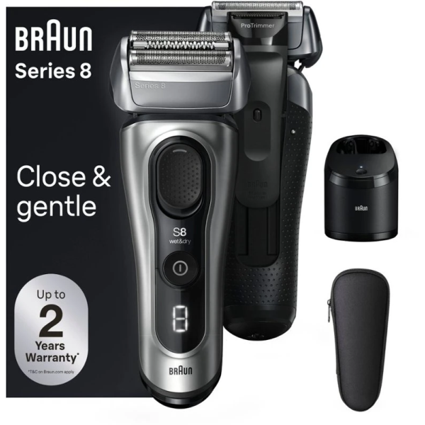 Braun Series 8 Electric Shaver with 5 in 1 SmartCare Center Galvano Silver 電動刮鬍刀 1