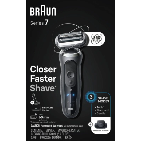 Braun Series 7 Wet/Dry Electric Shaver with Smart Center Grey 電動刮鬍刀 2