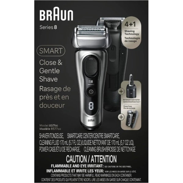 Braun Series 8 Electric Shaver with 5 in 1 SmartCare Center Galvano Silver 電動刮鬍刀 2