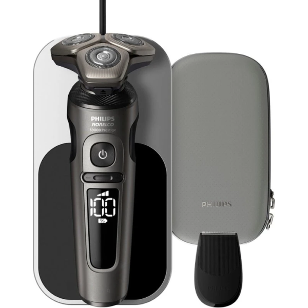 Philips Norelco 9000 Prestige Shaver with Qi Charging Pad and Premium Case Black 電動刮鬍刀 1