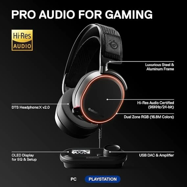 SteelSeries Arctis Pro + GameDAC Wired Gaming Headset 賽睿 耳機麥克風 3