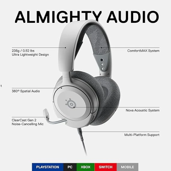 SteelSeries Arctis Nova 1P Multi-System Gaming Headset 輕量型電競耳機麥克風 2