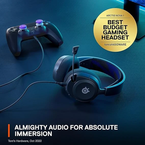 SteelSeries New Arctis Nova 1P Multi 輕量型電競耳機麥克風 3
