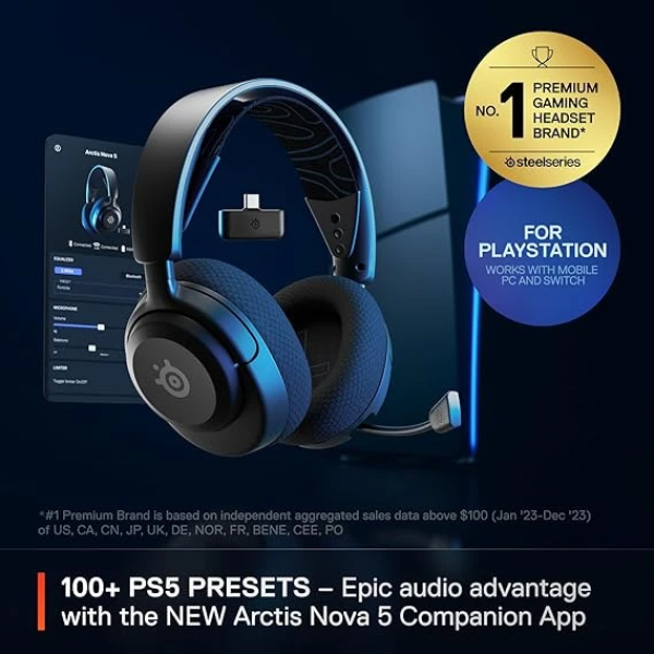 SteelSeries Arctis Nova 5P Wireless Multi-System Gaming Headset 無線電競耳機麥克風 2