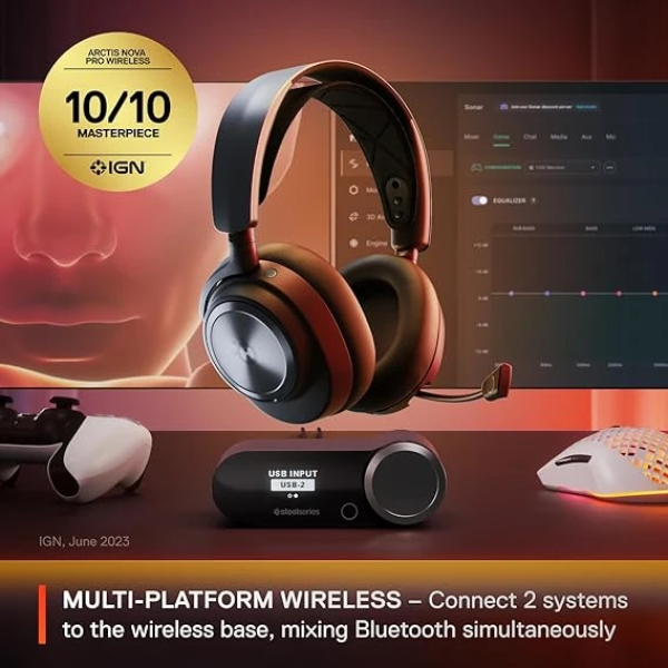 SteelSeries Arctis Nova Pro Wireless Multi 賽睿 無線電競耳機麥克風 2