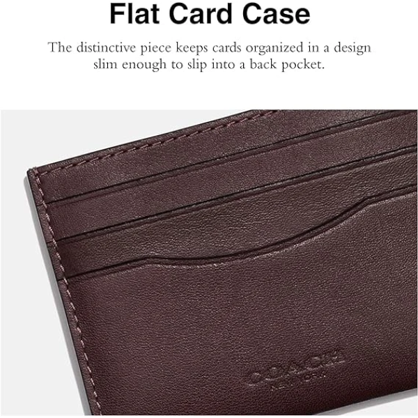 Coach Flat Card Case in Sport Calf 2