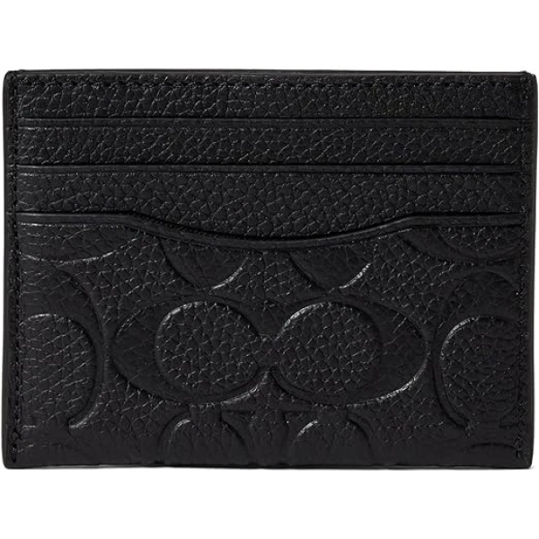 Coach Flat Card Case in Signature Leather 1