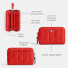 Coach Quilted Pillow Leather Essential Small Zip Around Card Case 5