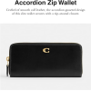 Coach Slim Accordion Zip 4