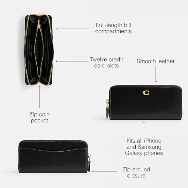 Coach Slim Accordion Zip 3