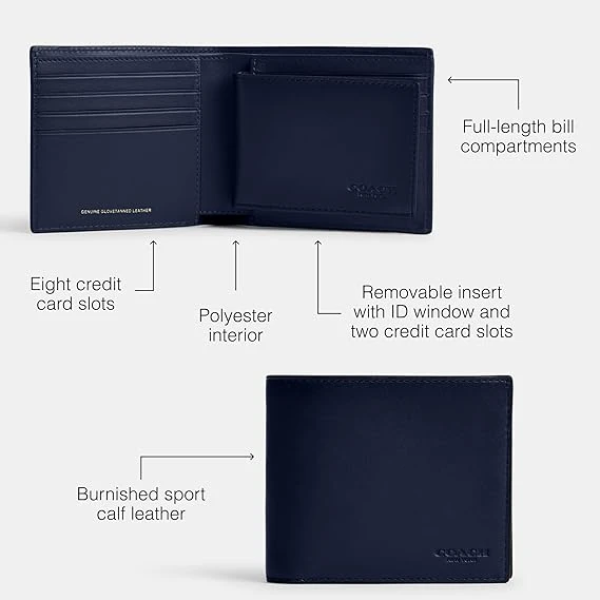 Coach 3 in 1 Wallet in Burnished Leather 3