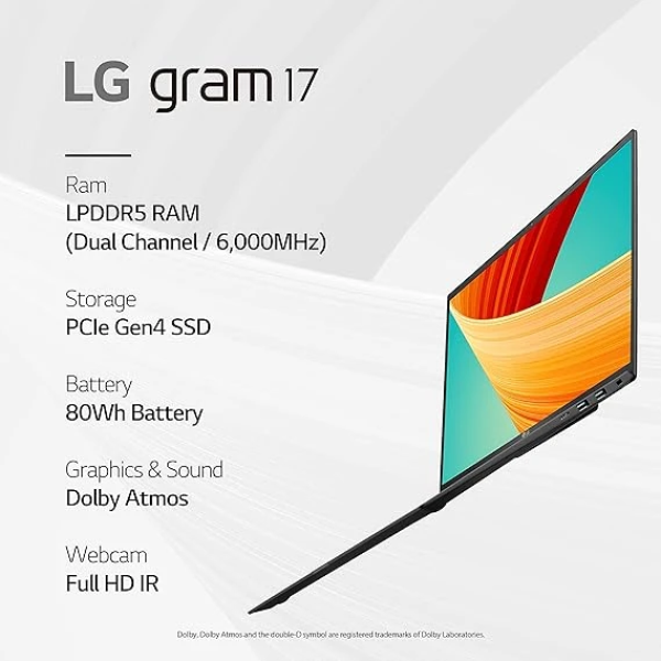 LG gram 17” Lightweight Laptop 3