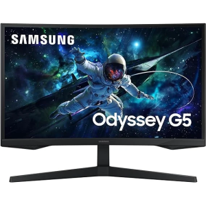 SAMSUNG 27-Inch Odyssey G55C Series QHD 1000R Curved Gaming Monitor 三星 27吋電競曲面螢幕