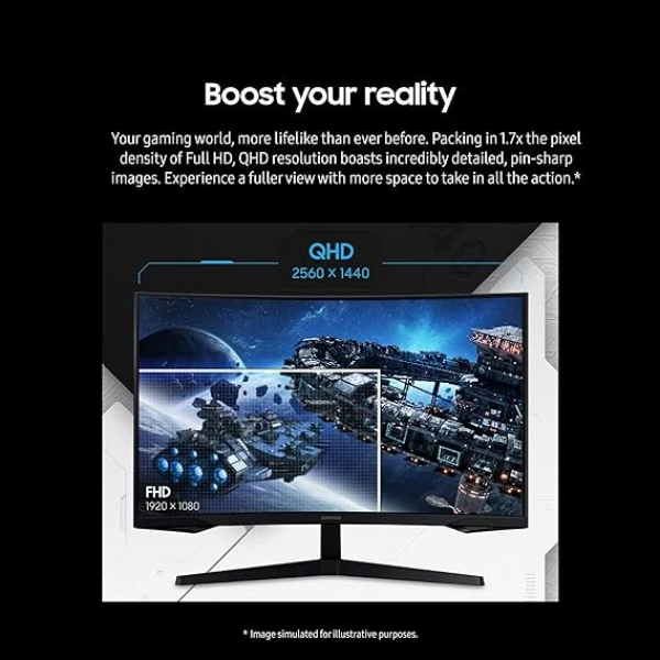 Samsung 32-Inch Odyssey G55C Series QHD 1000R Curved Gaming Monitor 三星 32吋電競曲面螢幕 3