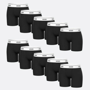WOXER Baller Black 10-Pack 女款四角褲10件組