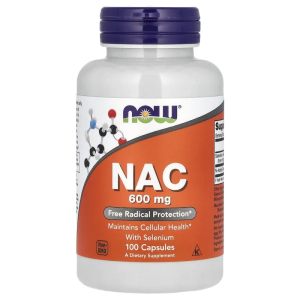 NOW Foods NAC - 600 mg, 100 Veg Capsules 保健食品