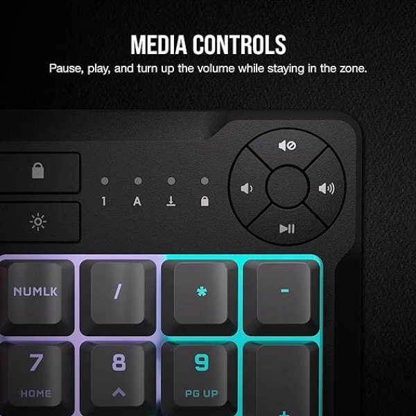 Corsair K55 CORE RGB Membrane Wired Gaming Keyboard 3