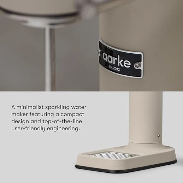 aarke - Carbonator III Premium Carbonator - Sparkling & Seltzer Water Soda Maker with Soda Maker with PET Bottle (Sand, Carbonator Only) 氣泡水機 2