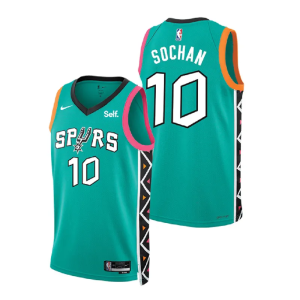 San Antonio Spurs Men's Nike 2022 City Edition Jeremy Sochan Swingman Jersey 球衣