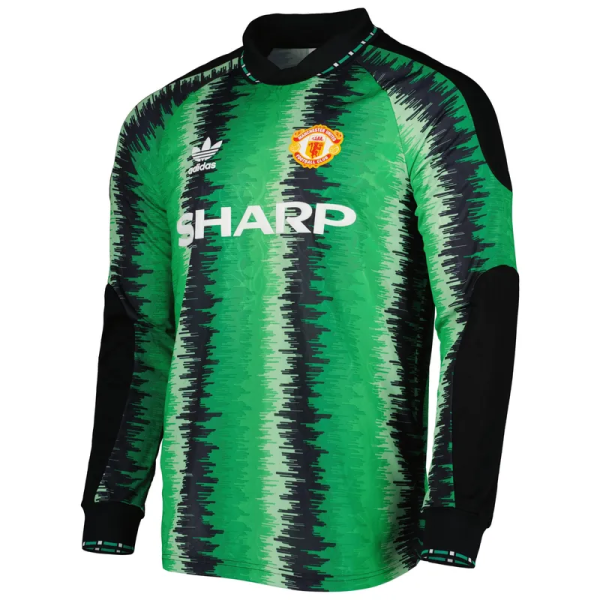 Adidas Originals Manchester United Green 90 Goalkeeper Replica Jersey 服飾 2
